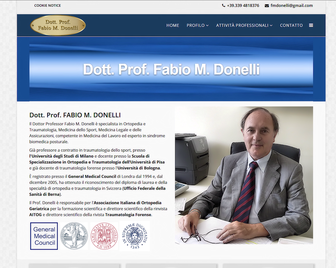 Dott. Prof. F. M. Donelli